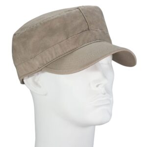 Khaki Army Hat - Mixed Sizes - Dozen - 12pcs - MIXED SIZES - One Dozen