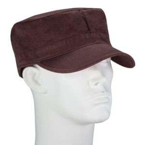 Brown Army Hat - Mixed Sizes - Dozen - 12pcs - MIXED SIZES - One Dozen