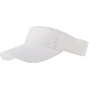 White Sun Visor Hat - 12 pieces