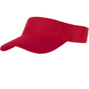 Red Sun Visor Hat - 1 piece