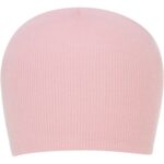 Solid Color Beanie Winter Hat - Light Pink, 12 pieces