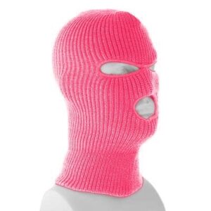Pink 2 Superstretch Full Face Ski Mask - Made in USA - 12 pieces