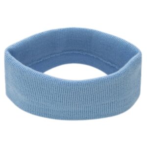 Light Blue Stretch Headband - Made in USA - 1 piece