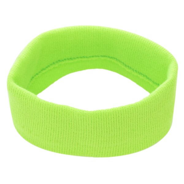 Florecent Green Stretch Headband - Made in USA - 12 pieces