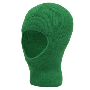 Kelly Green One Hole Thinsulate Facemask - Made in USA - 12 pieces