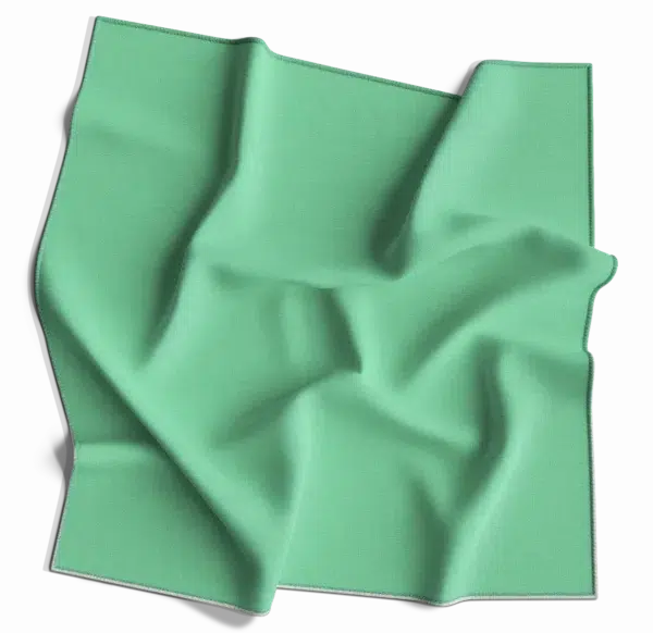 Mint Green Solid Color Bandana - Imported - 100% Cotton - 18" x 18" - 1 piece