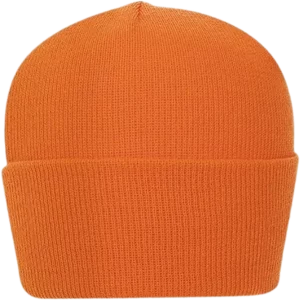 Orange Classic Ski Hat - 1 piece