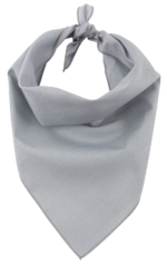 Pet Triangle Solid Bandana 1 piece Gray 22 x 22