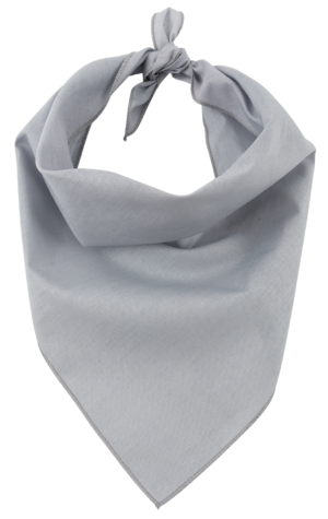 Pet Triangle Solid Bandana 1 piece Gray 22 x 22
