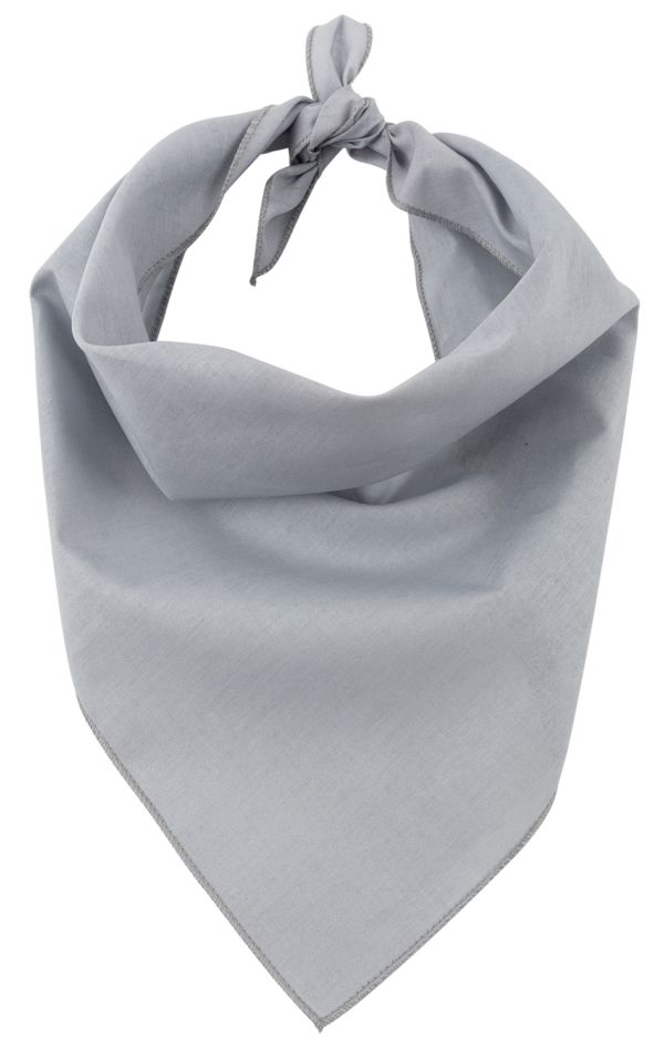 Pet Triangle Solid Bandana 1 piece Gray 22 x 22
