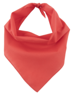 Pet Triangle Solid Bandana, Imported, 100% Cotton