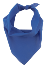 Pet Triangle Solid Bandana 1 piece Blue 22 x 22