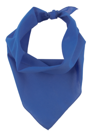 Pet Triangle Solid Bandana 1 piece Blue 22 x 22