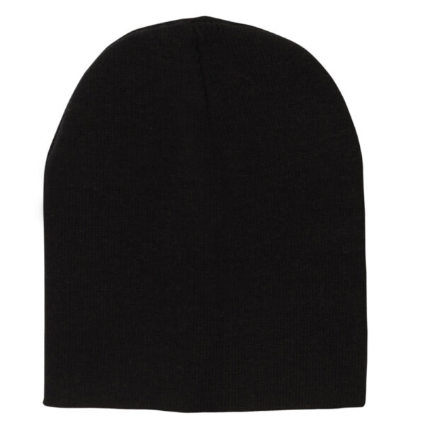 Solid Color Beanie Winter Hat - Black, 1 piece