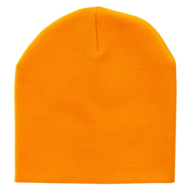 Solid Color Beanie Winter Hat - Gold, 12 pieces