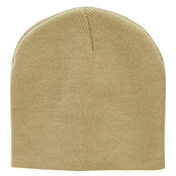 Solid Color Beanie Winter Hat - Khaki, 12 pieces
