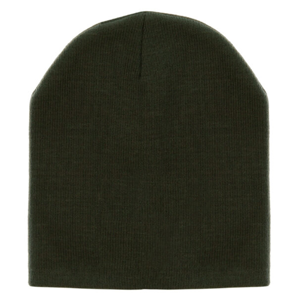 Solid Color Beanie Winter Hat - Hunter Green, 12 pieces