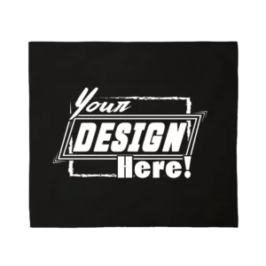 Custom Bandanas 100% Cotton - Screen Printing - 22" x 22", Black