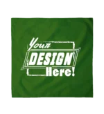 Custom Bandanas 100% Cotton - Screen Printing - 22" x 22", Green