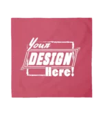 Custom Bandanas 100% Cotton - Screen Printing - 18" x 18", Pink