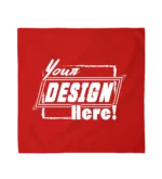 Custom Bandanas 100% Cotton - Screen Printing - 18" x 18", Red