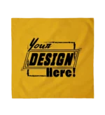 Custom Bandanas 100% Cotton - Screen Printing - 18" x 18", Yellow