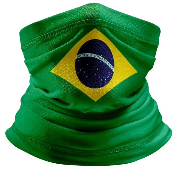 Country Flag Neck Gaiter - Brazil Flag, 12 pieces