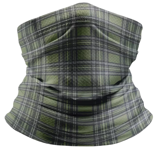Plaid Tube Headband - 600pcs/Case, Olive Drab