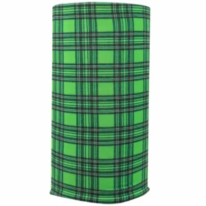 Plaid Tube Headband - 1 piece, Kelly Green