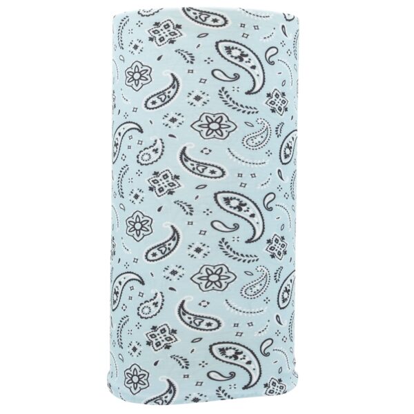 All Over Paisley Neck Gaiter - 12 pieces, Aqua