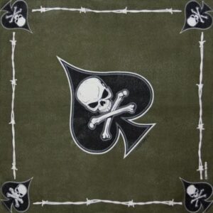 Death Spade Bandana - 22x22 Inch - 22" x 22", 1 piece