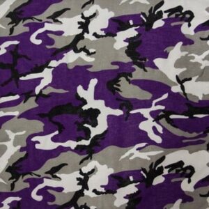 Ultra Violet Camo Bandana - 22 x 22, 1 piece