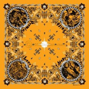 Jesus Christ - Christian Bandana - Gold - 22x22 Inch - 22" x 22", 1 piece