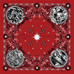Jesus Christ - Christian Bandana - Red - 22x22 Inch - 22" x 22", 600pcs/Case