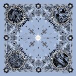 Jesus Christ - Christian Bandana - Light Blue - 22x22 Inch - 22" x 22", 1 piece