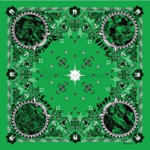 Jesus Christ - Christian Bandana - Kelly - 22x22 Inch - 22" x 22", 600pcs/Case