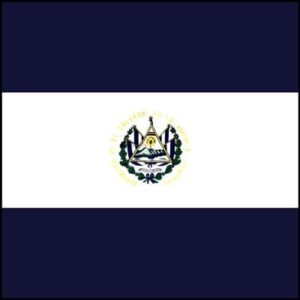 El Salvador Flag - 22x22 Inch - 22" x 22", 1 piece