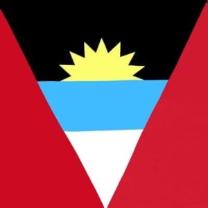 Antigua Flag Bandana - 22x22 Inch - 22" x 22", 1 piece