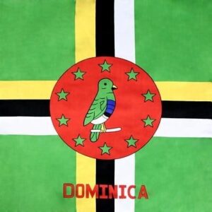 Dominica Flag Bandana - 22x22 Inch - 22" x 22", 1 piece