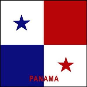 Panama Flag Bandana - 22x22 Inch - 22" x 22", 1 piece