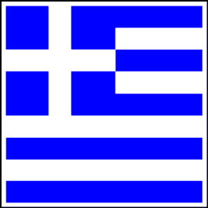 Greek Flag Bandana - 22x22 Inch - 22" x 22", 1 piece