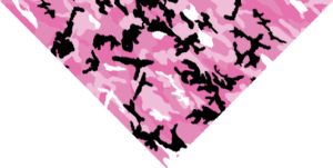 Pink Camo Triangle Bandana - 22x30x22 Inch - 12 pieces