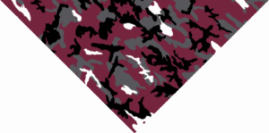 Red Camo Triangle Bandana - 22x30x22 Inch - 1 piece