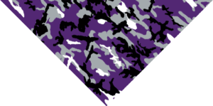 Ultra Violet Camo Triangle Bandana - 22x30x22 Inch - 1 piece