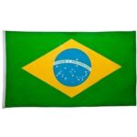 Brazil Flag - 3ft x 5ft Polyester - Imported - 12 pieces