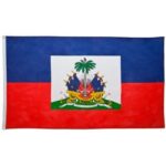 Haiti Flag - 3ft x 5ft Polyester - Imported - 12 pieces