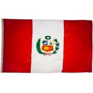 Peru Flag - 3ft x 5ft Polyester - Imported - 1 piece