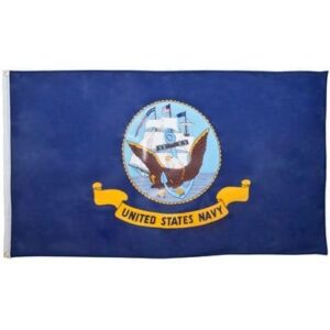 U S Navy Flag - 3ft x 5ft Polyester - Imported - 1 piece