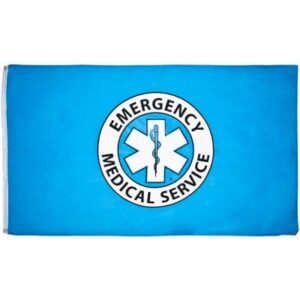 EMS Flag - 3ft x 5ft Polyester - Imported - 1 piece