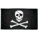 Jolly Roger Flag - 3ft x 5ft Polyester - Imported - 144pcs - Case